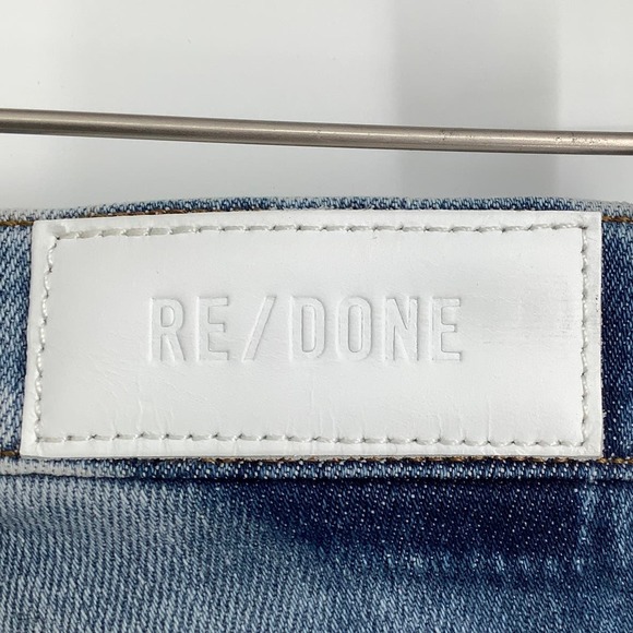 RE/DONE Size 26 70s Stove Pipe Denim Jeans True Indigo $275 msrp Blue I6-6 - Picture 6 of 8